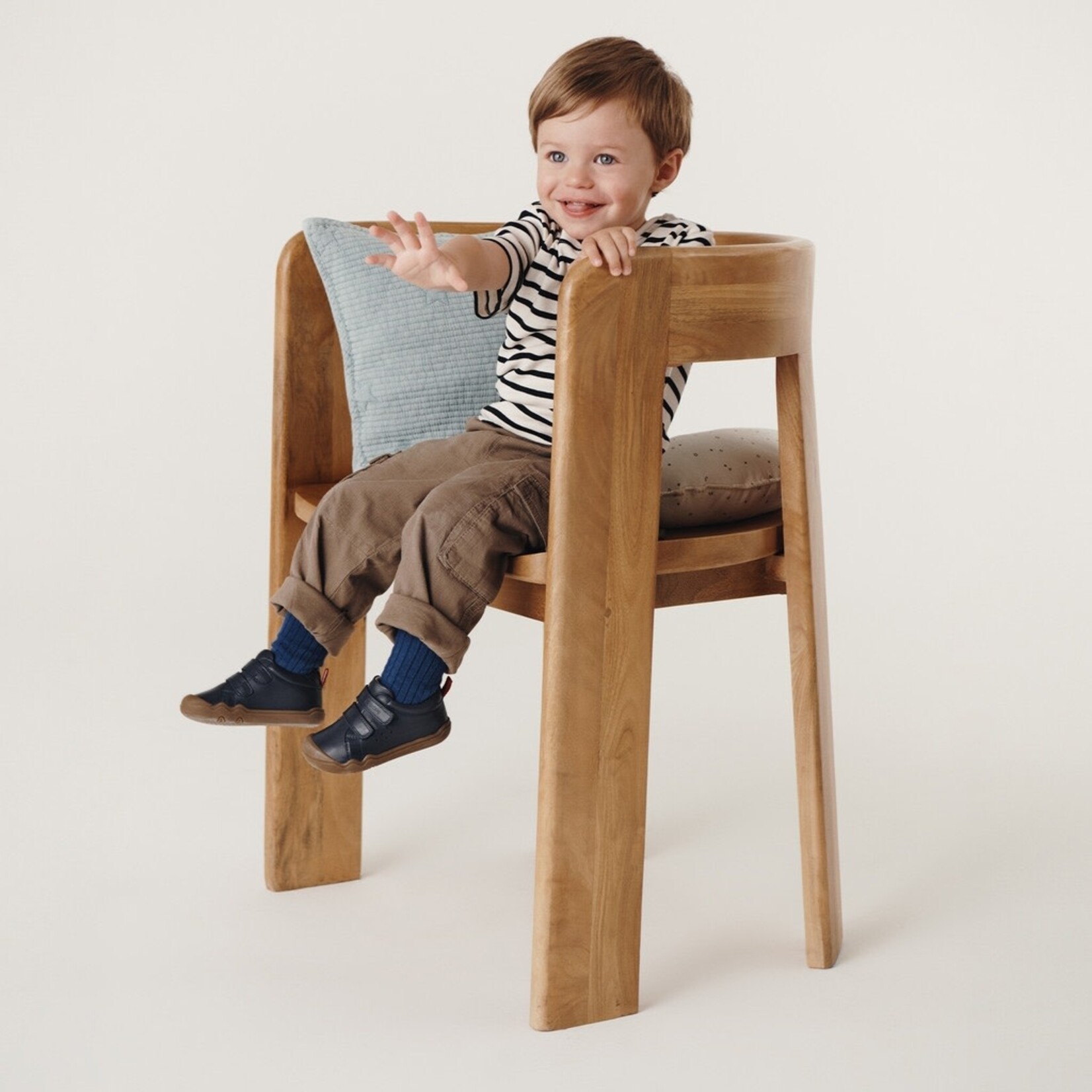 Geox GEOX - Bottillon de cuir 'B Steppieup - Bleu marine'
