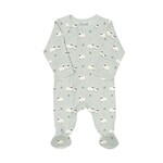 Coccoli COCCOLI - Pyjama une pièce pour bébé en modal bleu avec imprimé de moutons