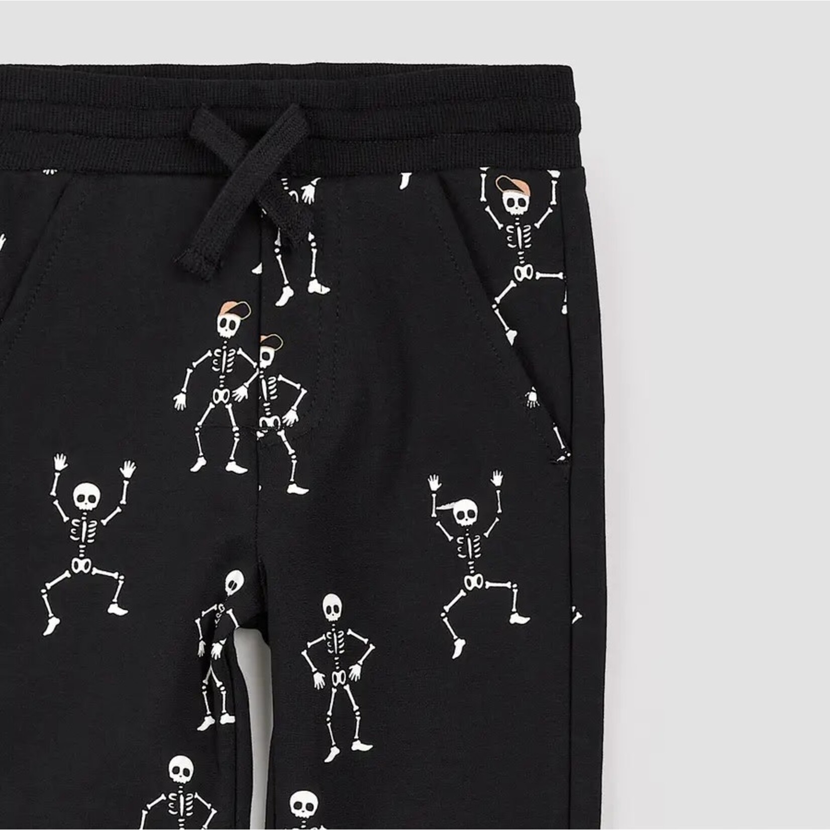 Miles the label MILES THE LABEL - Black jogging pants with skeleton print (Glow in the dark)