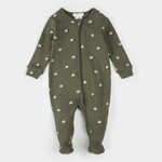 Petit Lem PETIT LEM - Pyjama de bébé vert à imprimé d'escargots