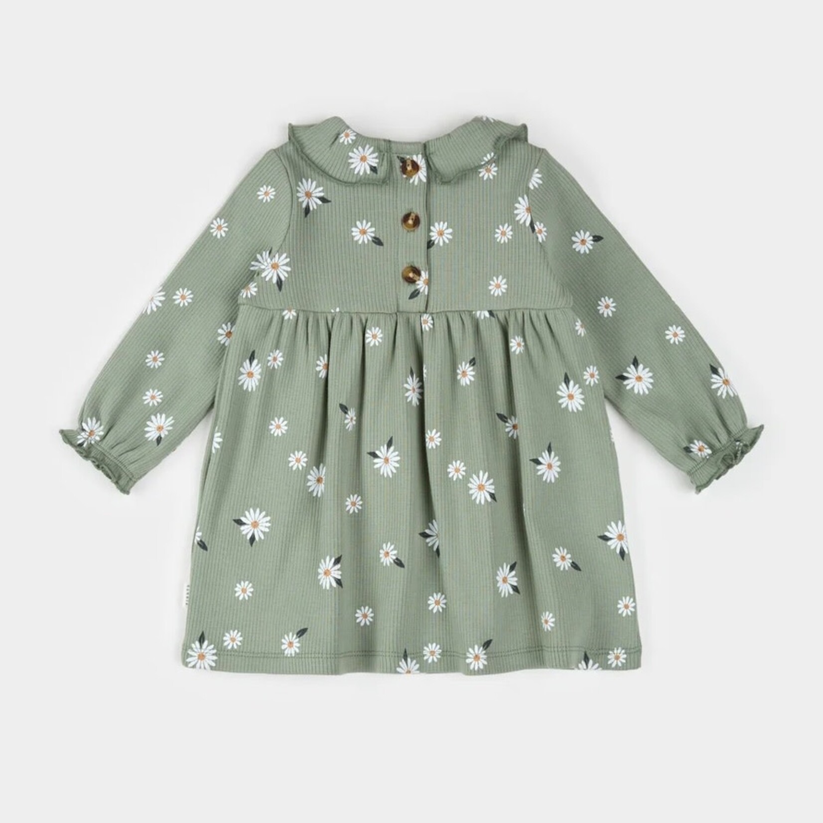 Petit Lem PETIT LEM - Ensemble de robe sauge à imprimé de marguerites et legging