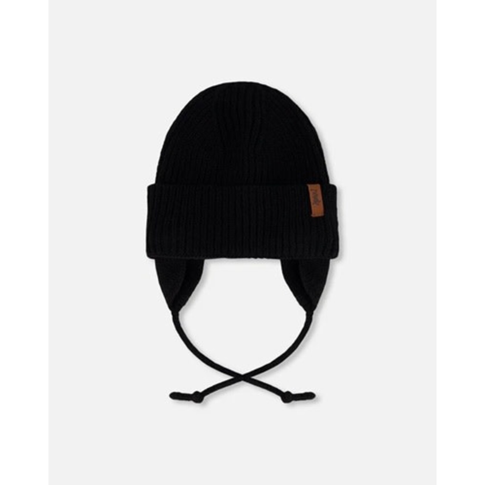 Deux par Deux DEUX PAR DEUX - Baby's mid-season knitted hat 'Anthracite'