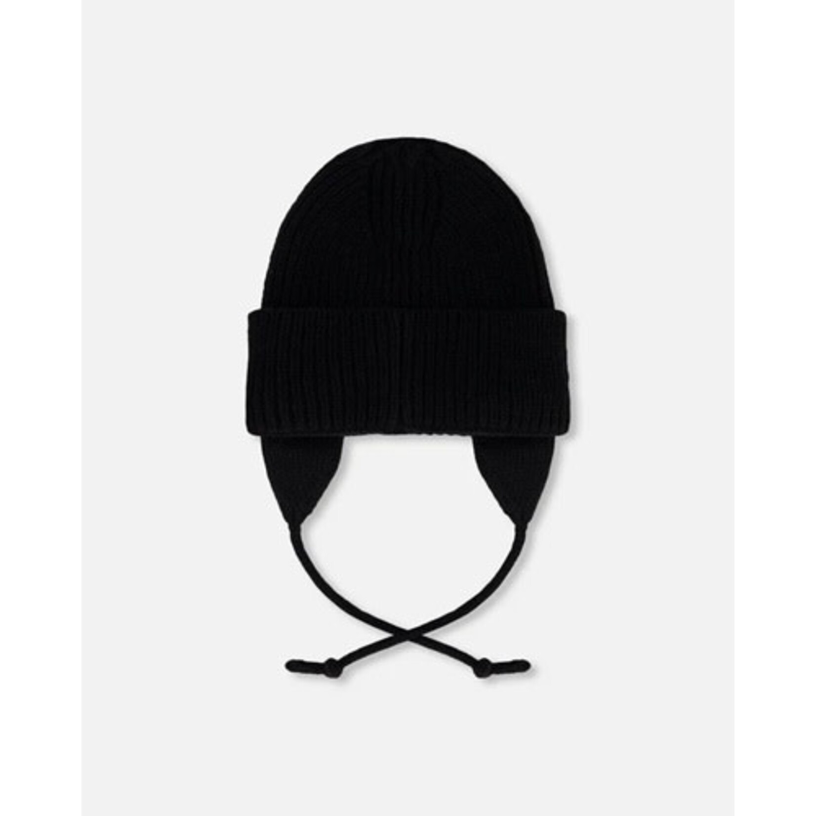 Deux par Deux DEUX PAR DEUX - Baby's mid-season knitted hat 'Anthracite'