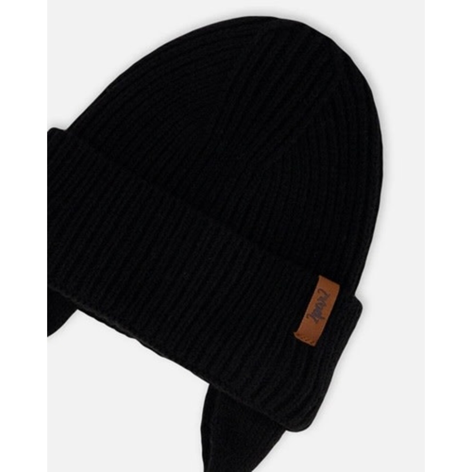 Deux par Deux DEUX PAR DEUX - Baby's mid-season knitted hat 'Anthracite'