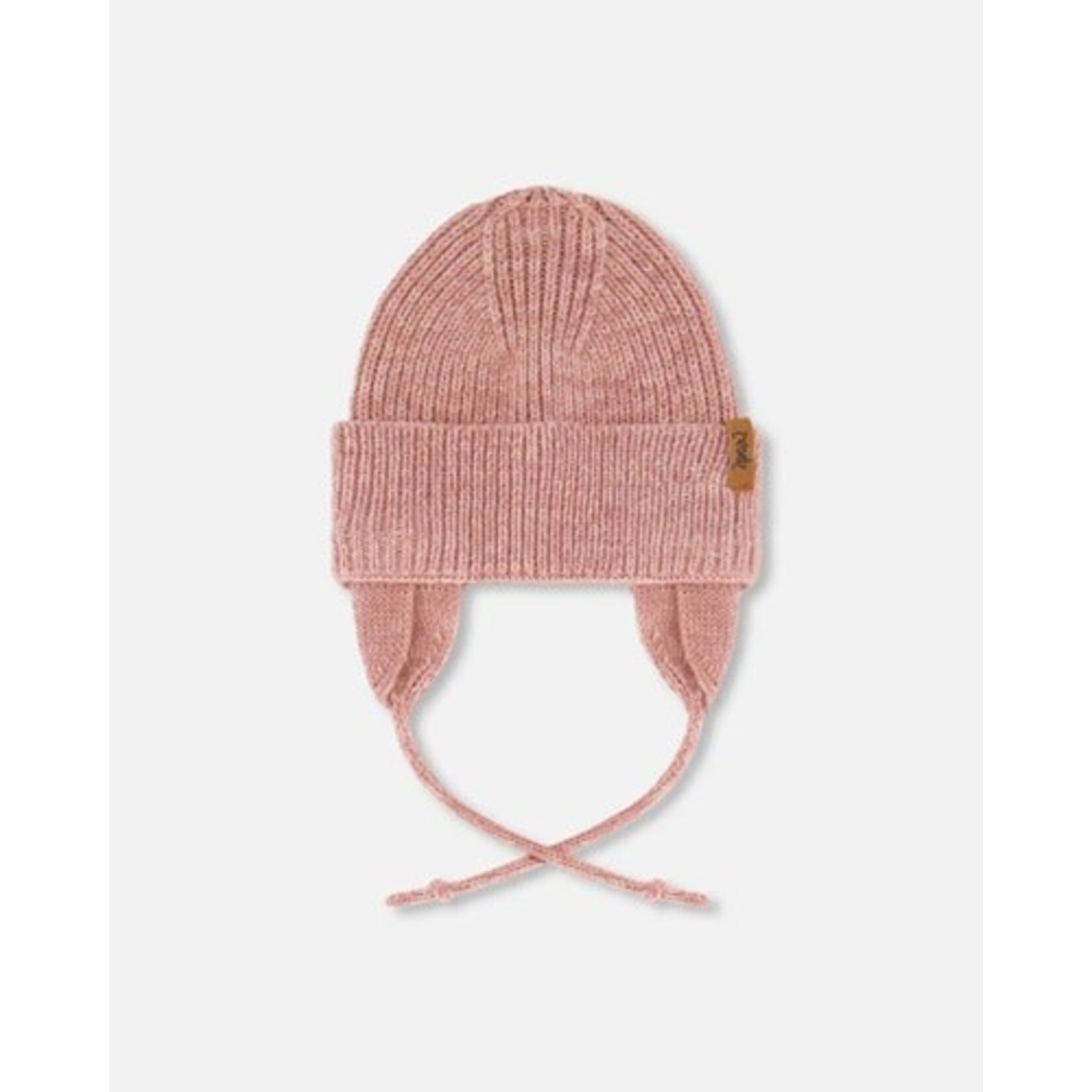 Deux par Deux DEUX PAR DEUX - Tuque/Bonnet en tricot de mi-saison pour bébé 'Vieux rose'