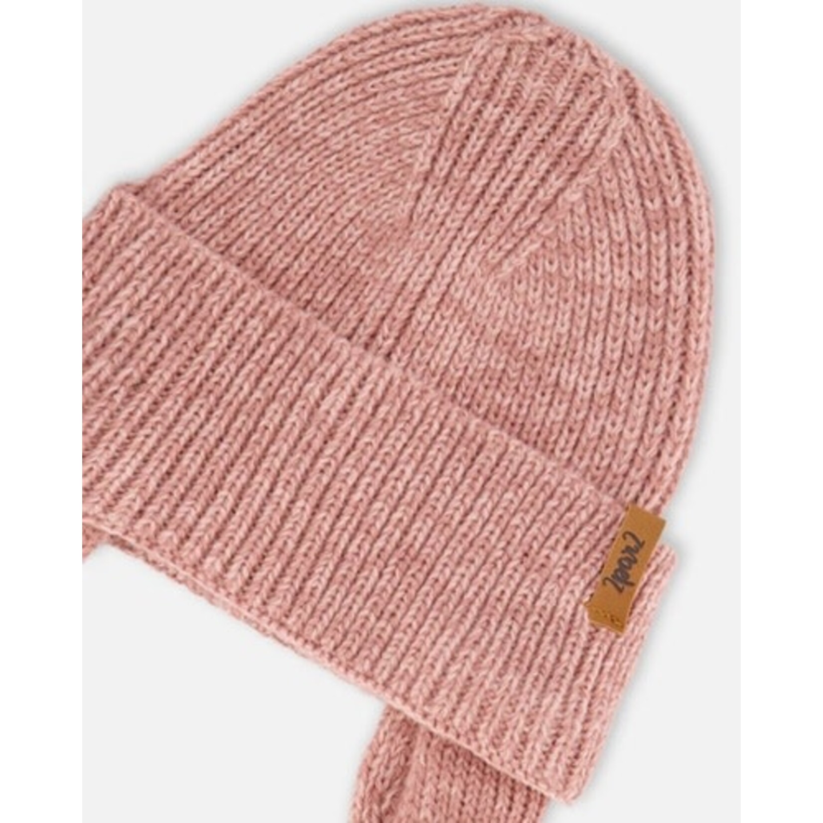 Deux par Deux DEUX PAR DEUX - Tuque/Bonnet en tricot de mi-saison pour bébé 'Vieux rose'