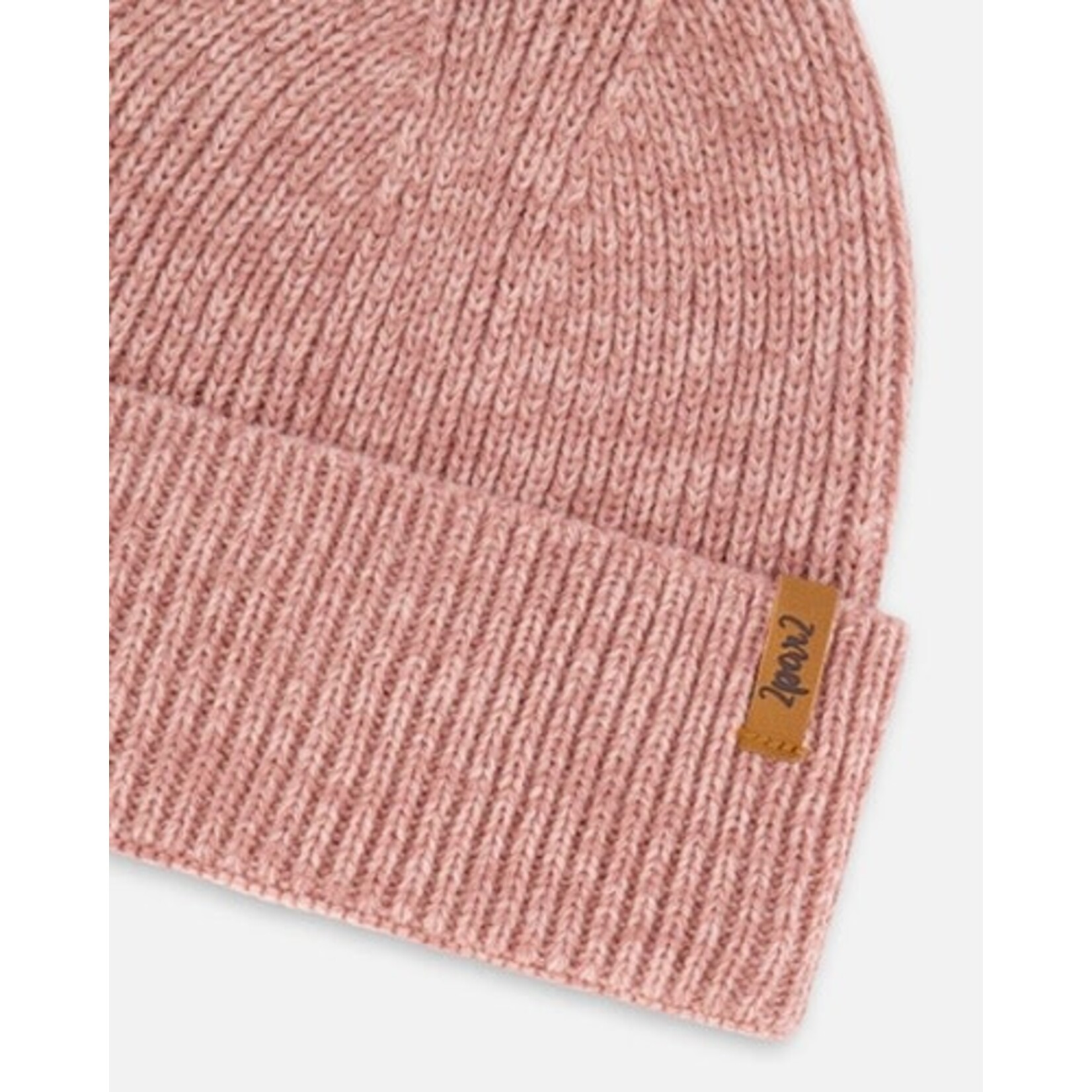 Deux par Deux DEUX PAR DEUX - Mid-season knitted hat 'Dusty Pink'