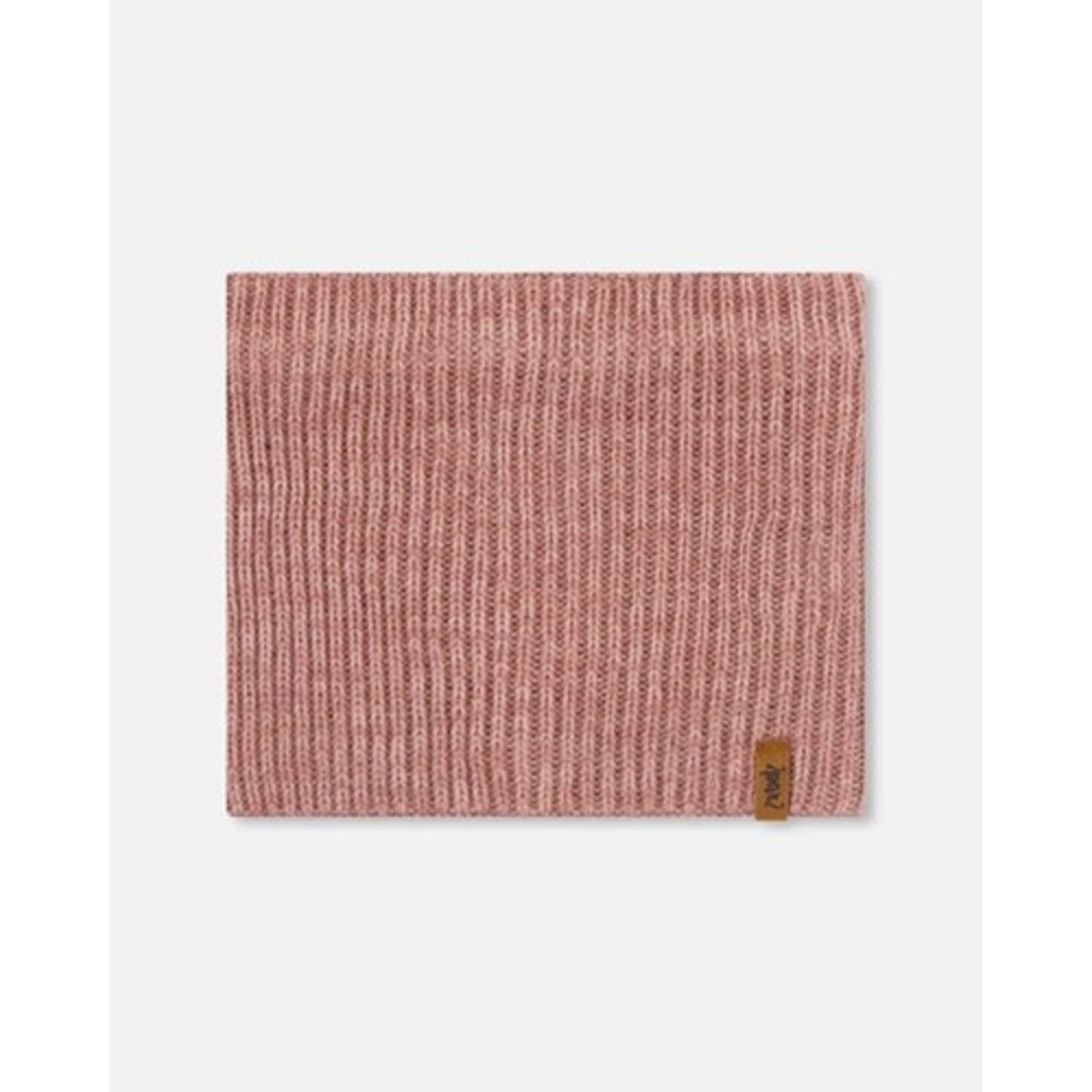 Deux par Deux DEUX PAR DEUX -  Cache-cou en tricot mi-saison 'Vieux rose'