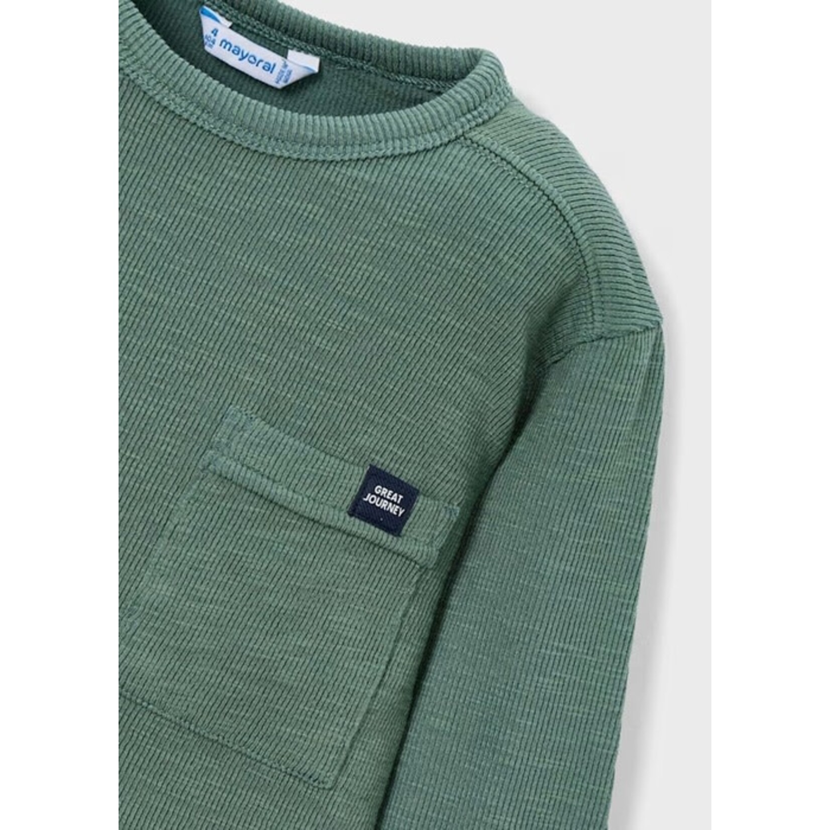 Mayoral MAYORAL - Green long-sleeved knit sweater