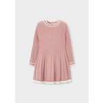 Mayoral MAYORAL - Robe à manches longues rose en tricot