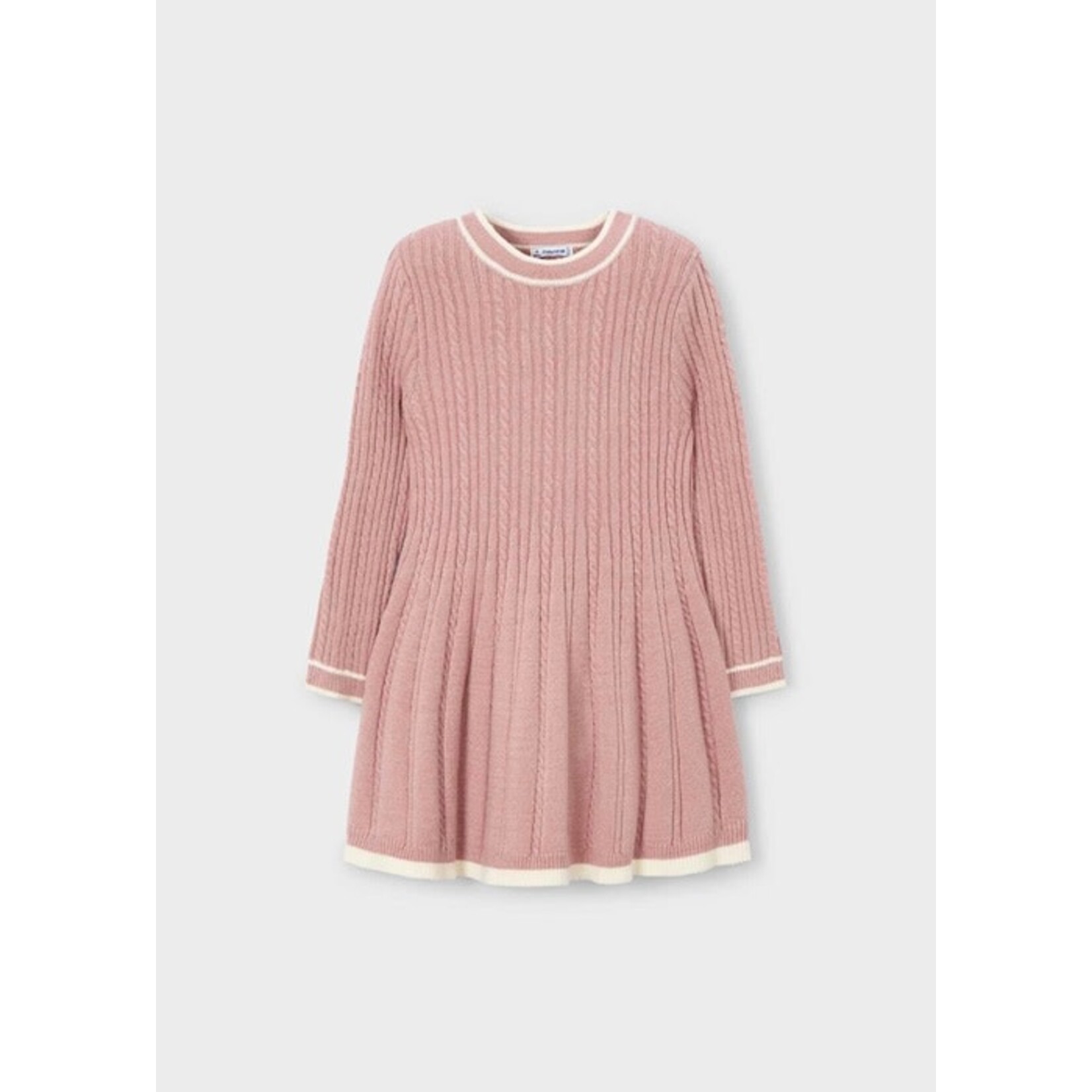 Mayoral MAYORAL - Robe à manches longues rose en tricot
