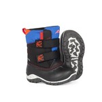 Acton ACTON - Winter Boots 'Kiddy - Black, royal blue and red'