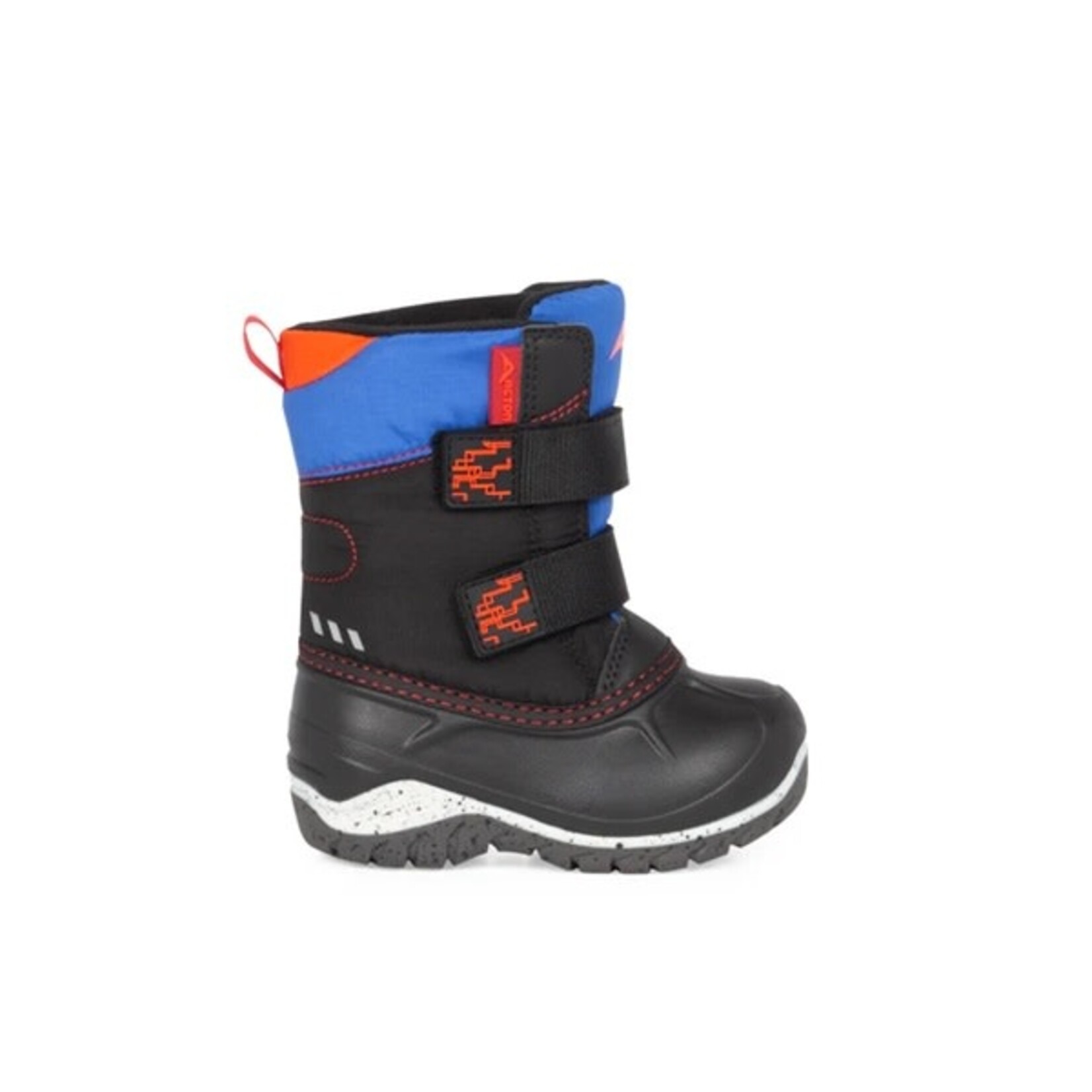 Acton ACTON - Winter Boots 'Kiddy - Black, royal blue and red'