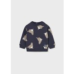 Mayoral MAYORAL - Chandail de style pull bleu nuit avec imprimé de morses