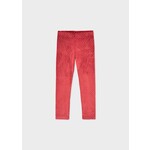 Mayoral MAYORAL - Legging en velours rouge avec motif de brillants