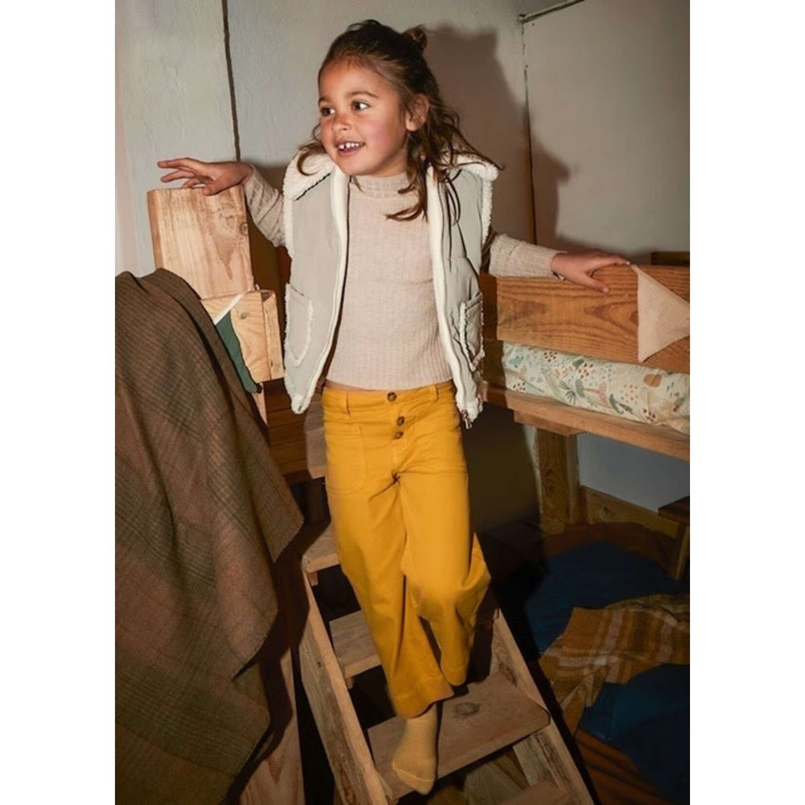 Mayoral MAYORAL - Mustard yellow twill pants