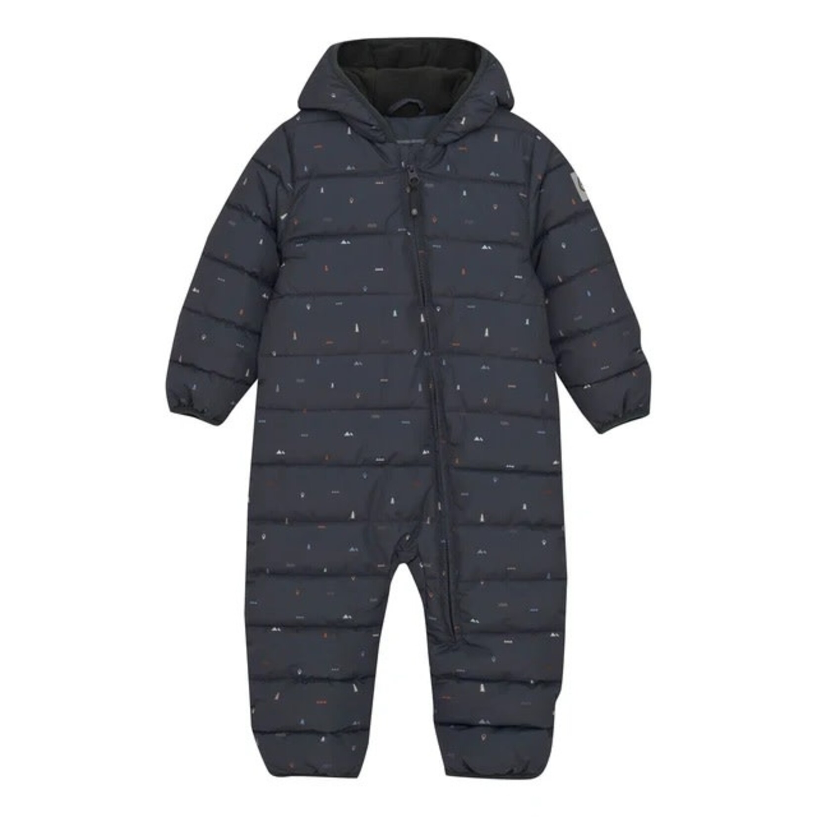 Color Kids COLORKIDS - Black snowsuit with small colored details