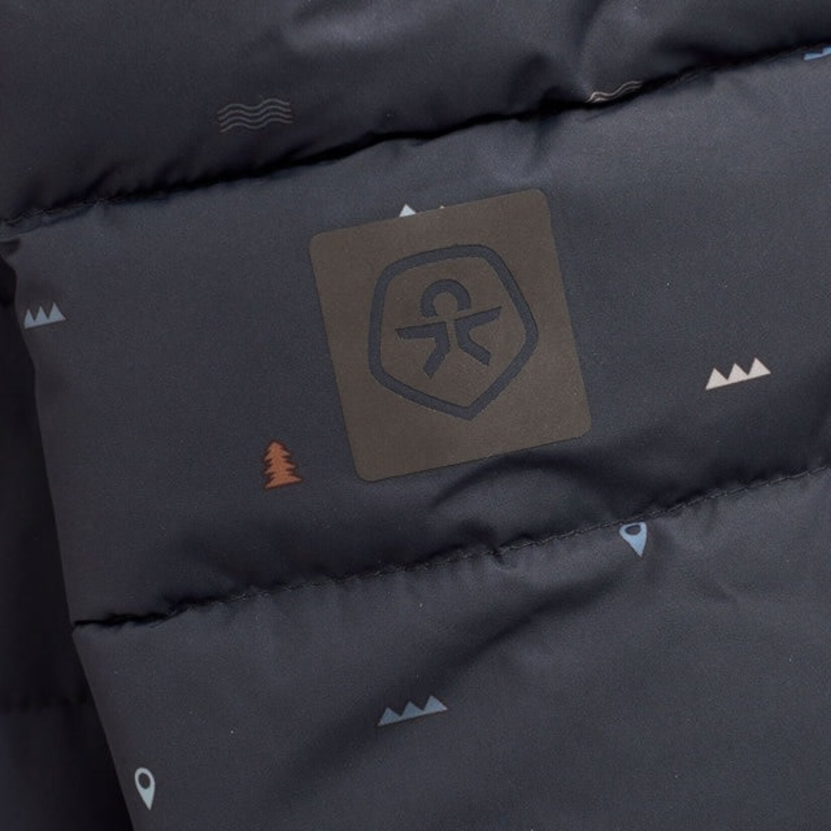 Color Kids COLORKIDS - Combinaison de neige Noir avec petits détails colorés