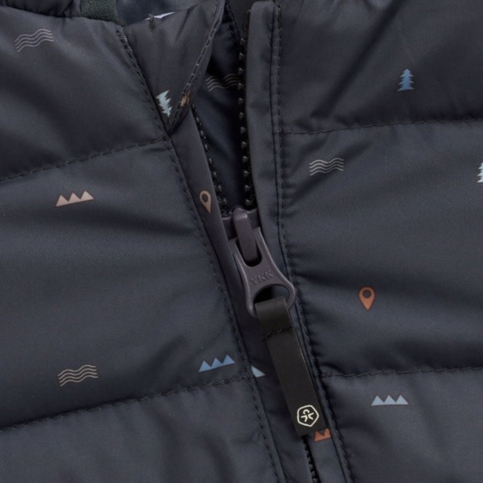 Color Kids COLORKIDS - Black snowsuit with small colored details