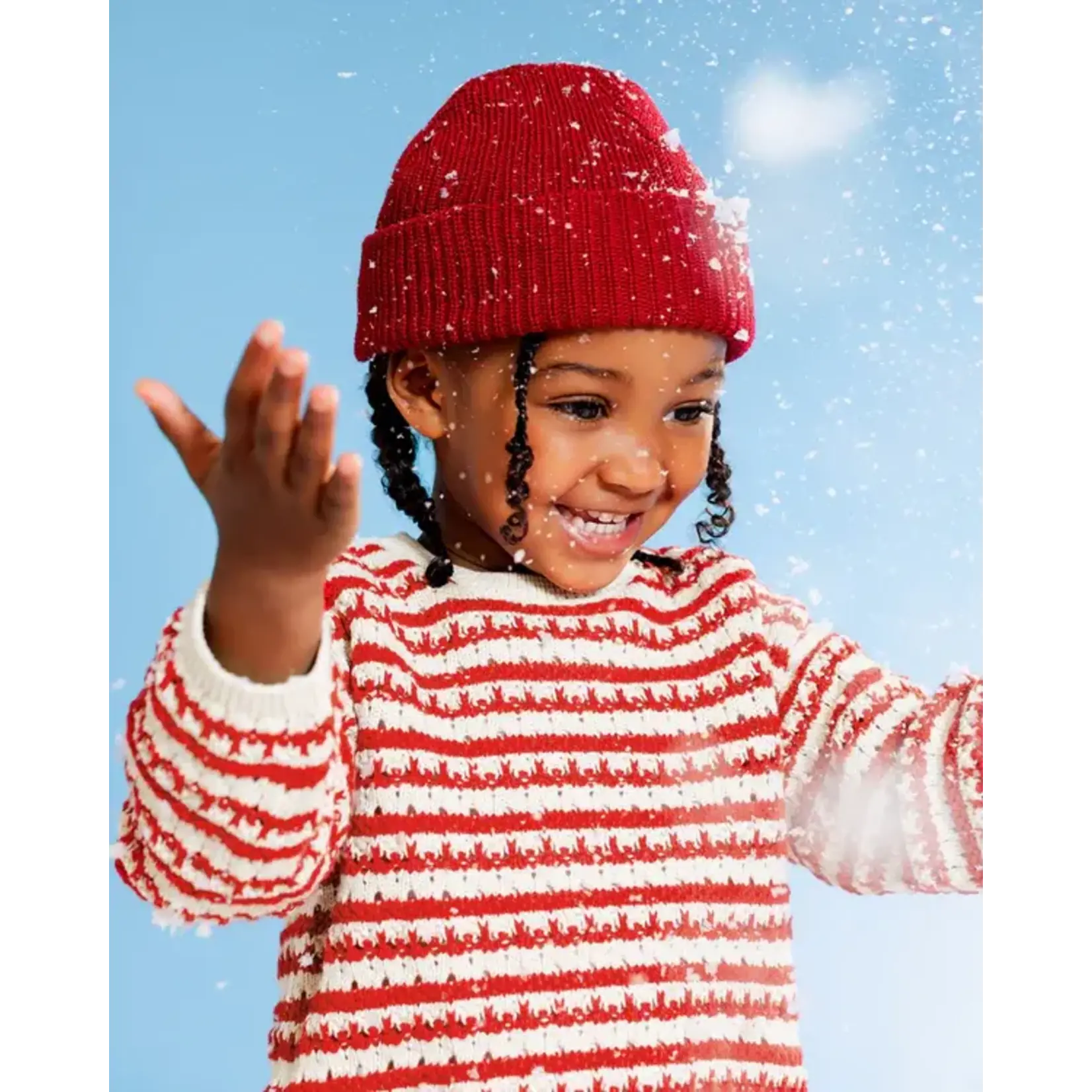 Caribou CARIBOU - Fisherman's knit beany - Burgundy