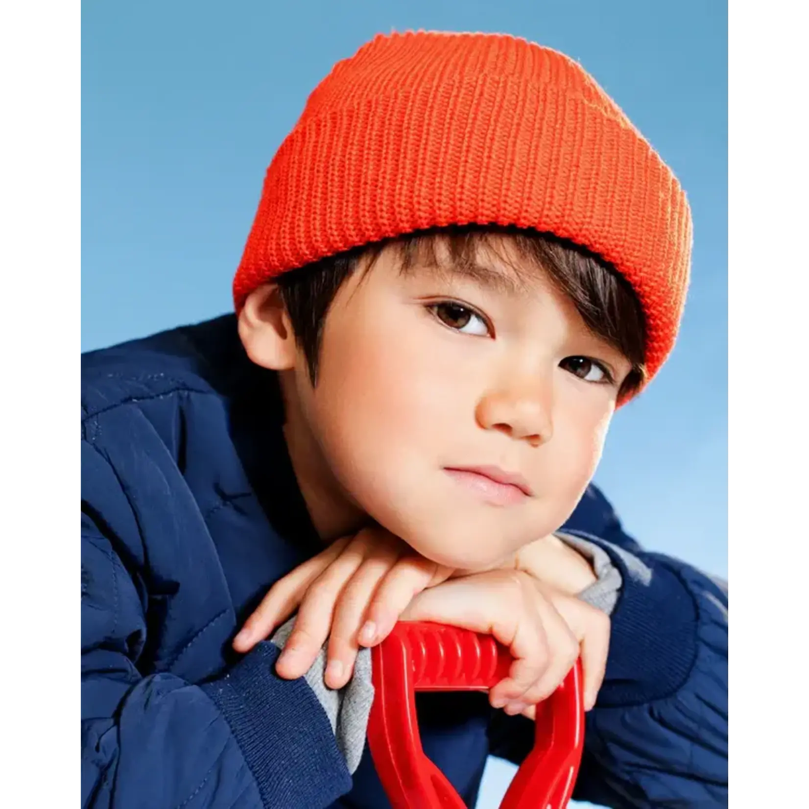 Caribou CARIBOU - Fisherman's knit beany - Tangerine