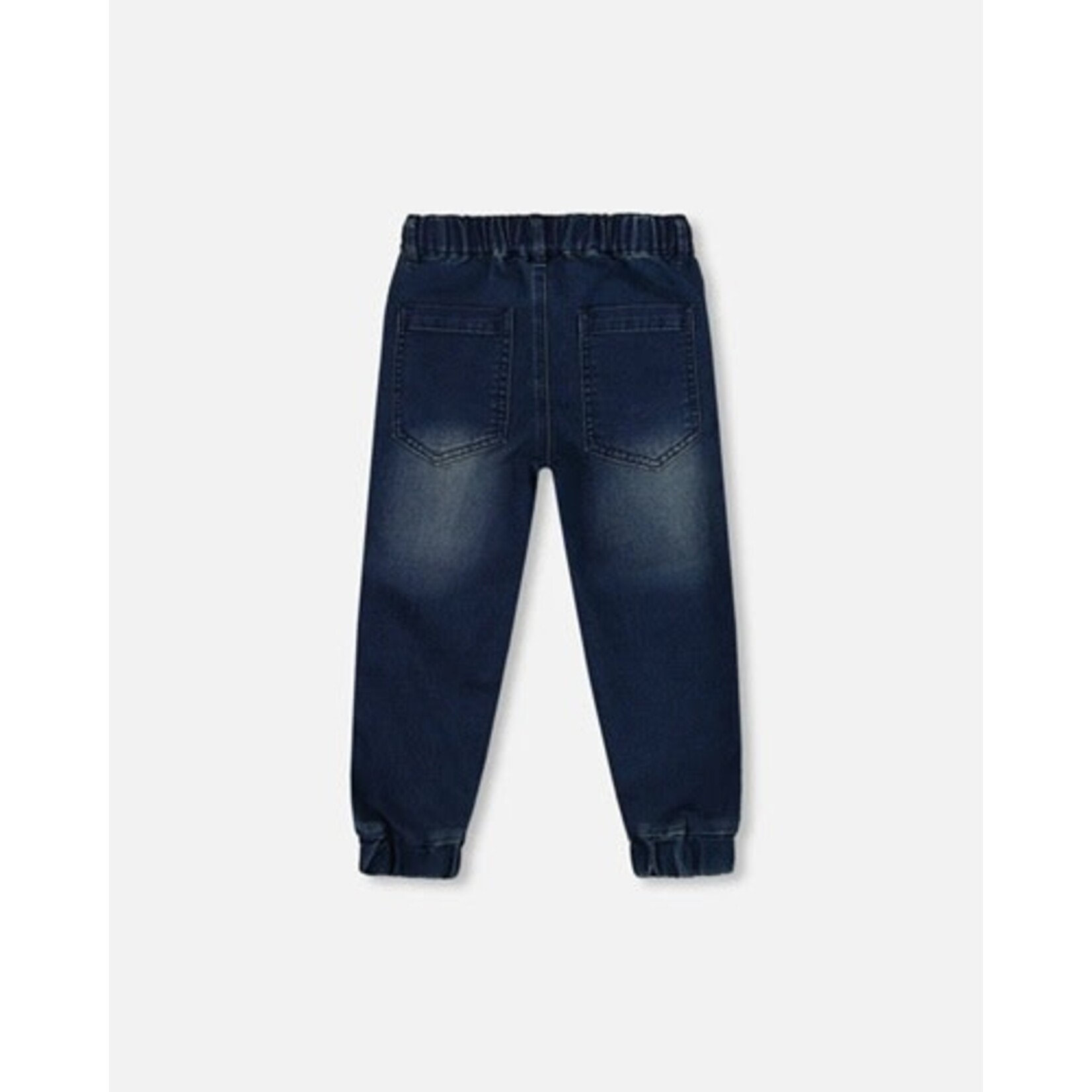 Deux par Deux DEUX PAR DEUX - Navy blue denim-style stretch pants 'Boys' Essentials'