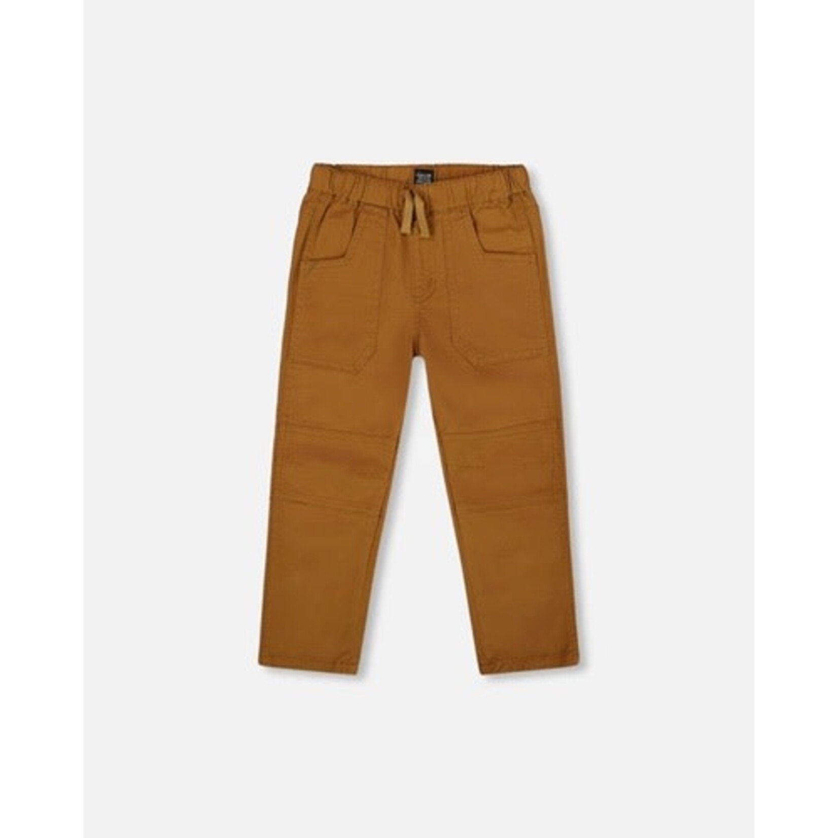 Deux par Deux DEUX PAR DEUX -Brown twill pants 'Boys' essentials'