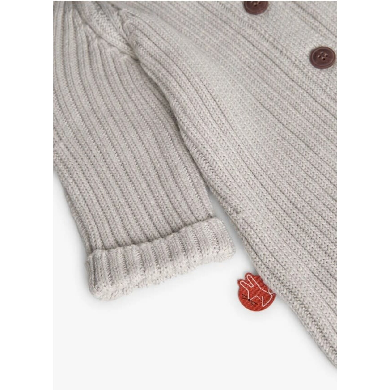 Boboli BOBOLI - Grey Knit One Piece with Buttons