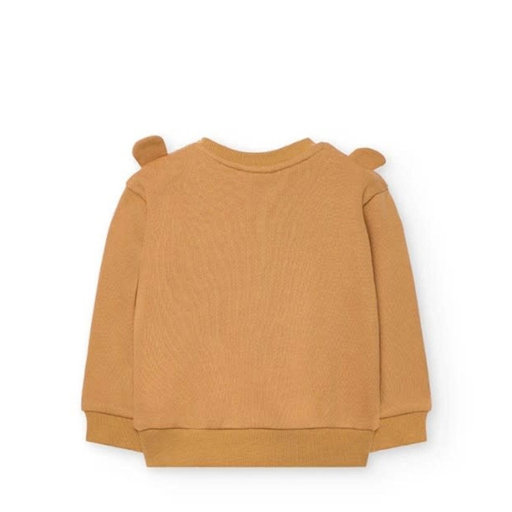Boboli BOBOLI - Mustard Yellow Sweatshirt with Bear Face and Ears