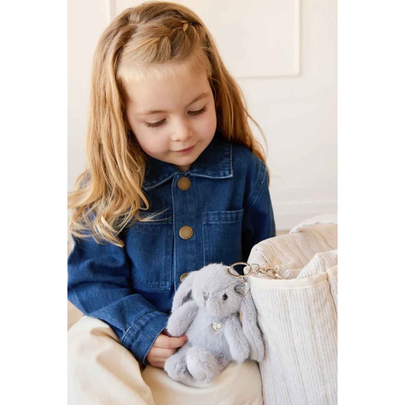 Veille sur toi VEILLE SUR TOI - Snuggle Bunnies Keychain 'Penelope The Bunny - Silver'