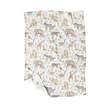 Veille sur toi VEILLE SUR TOI - Mini-couverture réversible de minky - Savannah