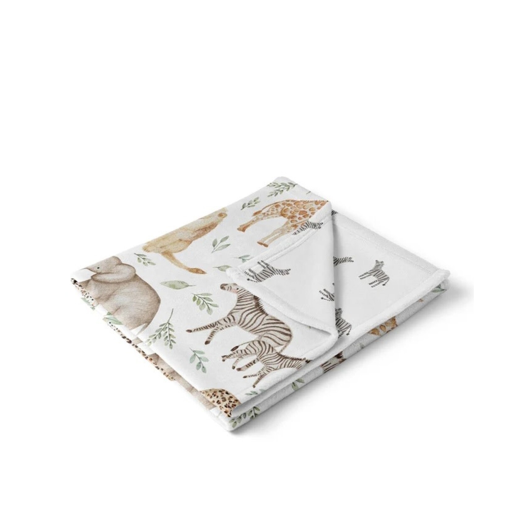 Veille sur toi VEILLE SUR TOI - Reversible Minky Mini Blanket - Savannah