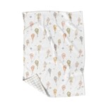 Veille sur toi VEILLE SUR TOI - Mini-couverture réversible de minky - Cerf-volant