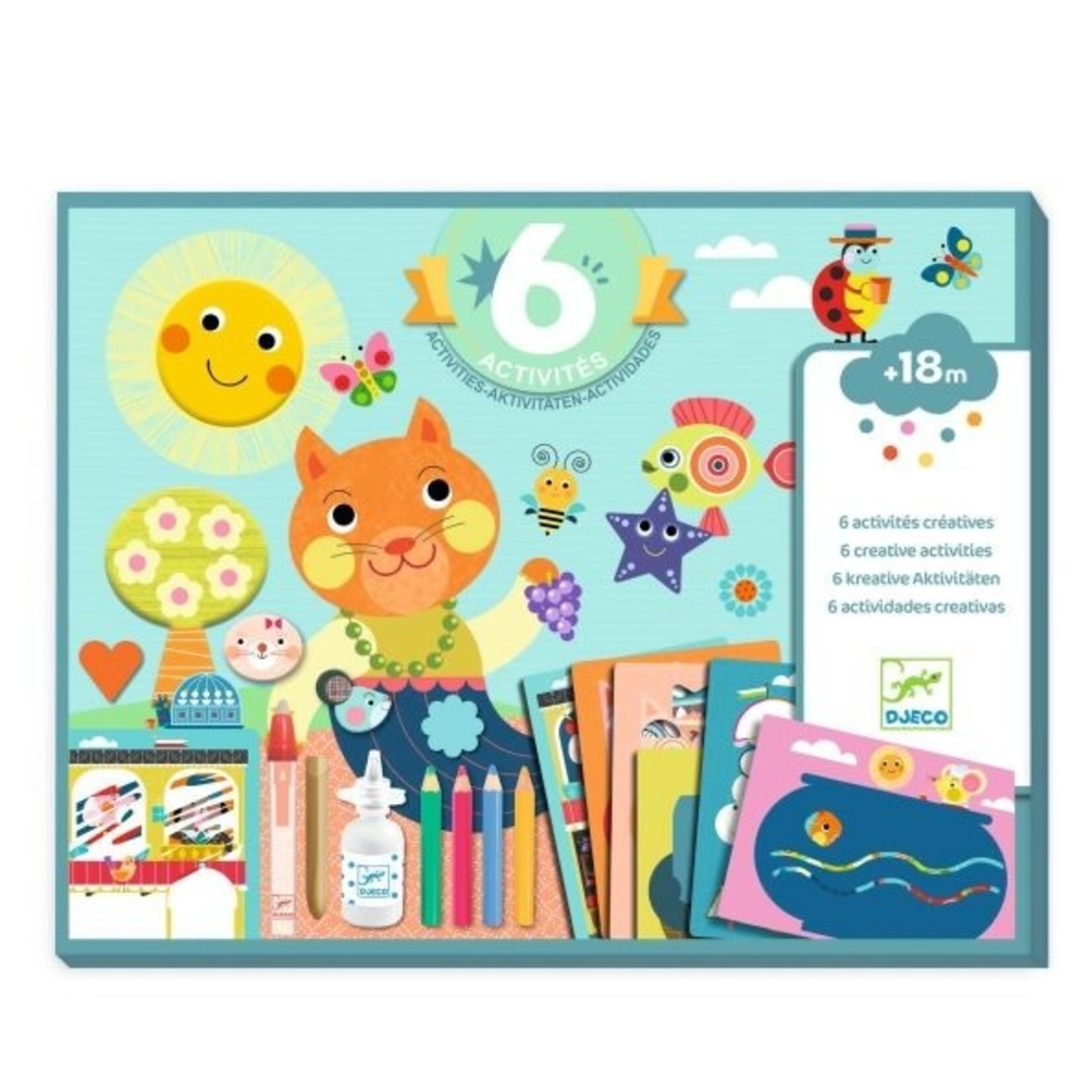 Djeco DJECO - Coffret activité / Le chat et ses amis