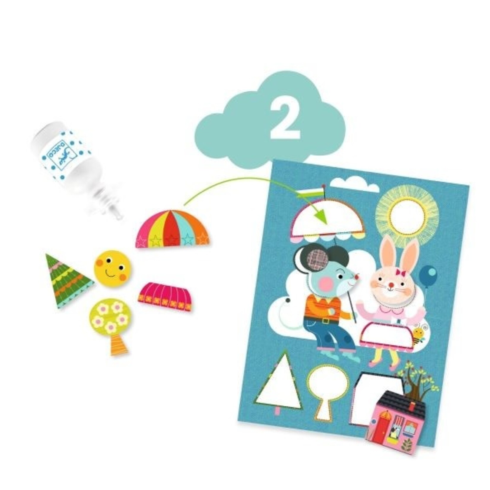 Djeco DJECO - Activity box / The cat and his friends