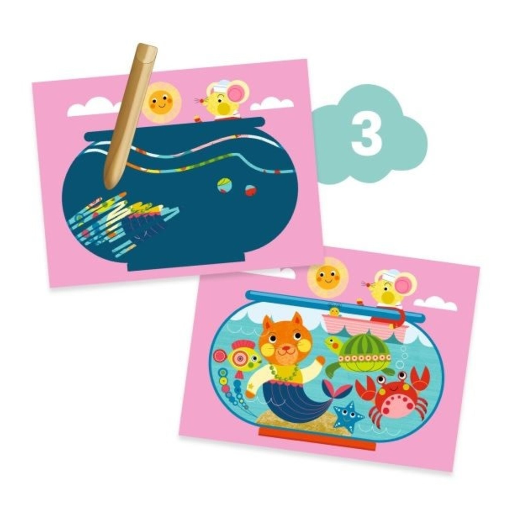 Djeco DJECO - Activity box / The cat and his friends