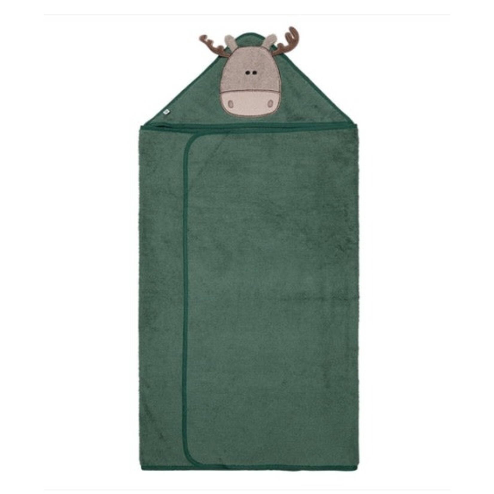 Perlimpinpin PERLIMPINPIN - Serviette de bain à capuchon vert pour enfant  'Orignal'