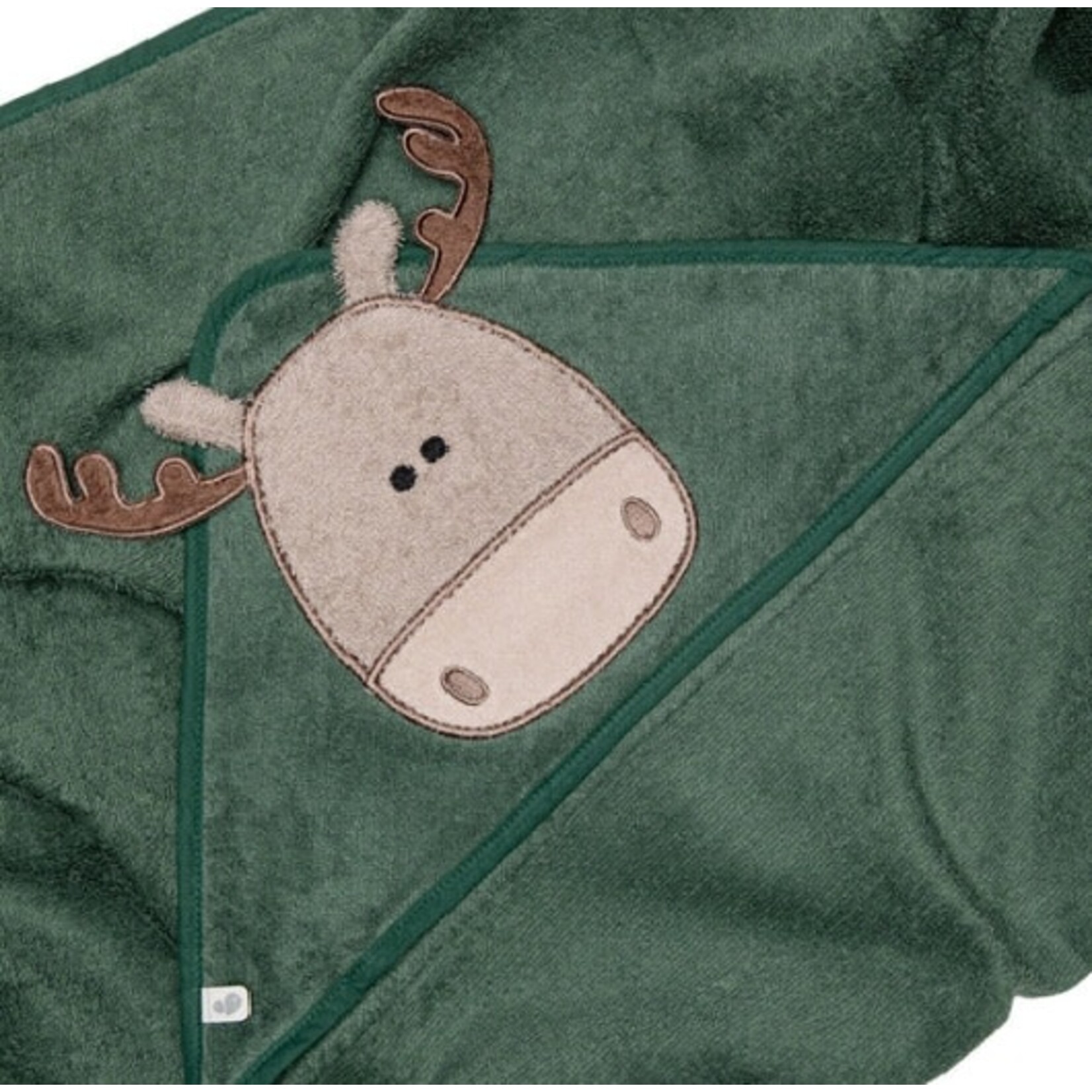 Perlimpinpin PERLIMPINPIN - Serviette de bain à capuchon vert pour enfant  'Orignal'