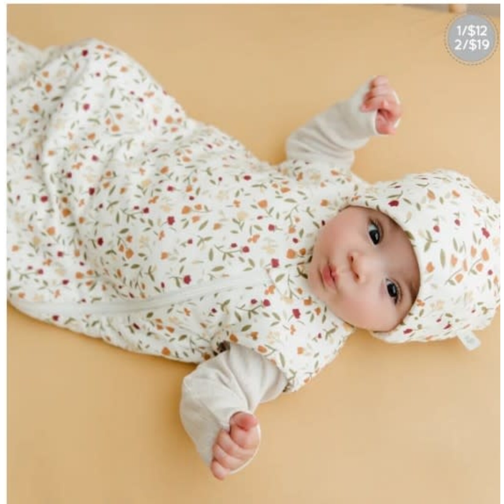 Perlimpinpin PERLIMPINPIN - Bamboo knot hat - 'Floral'