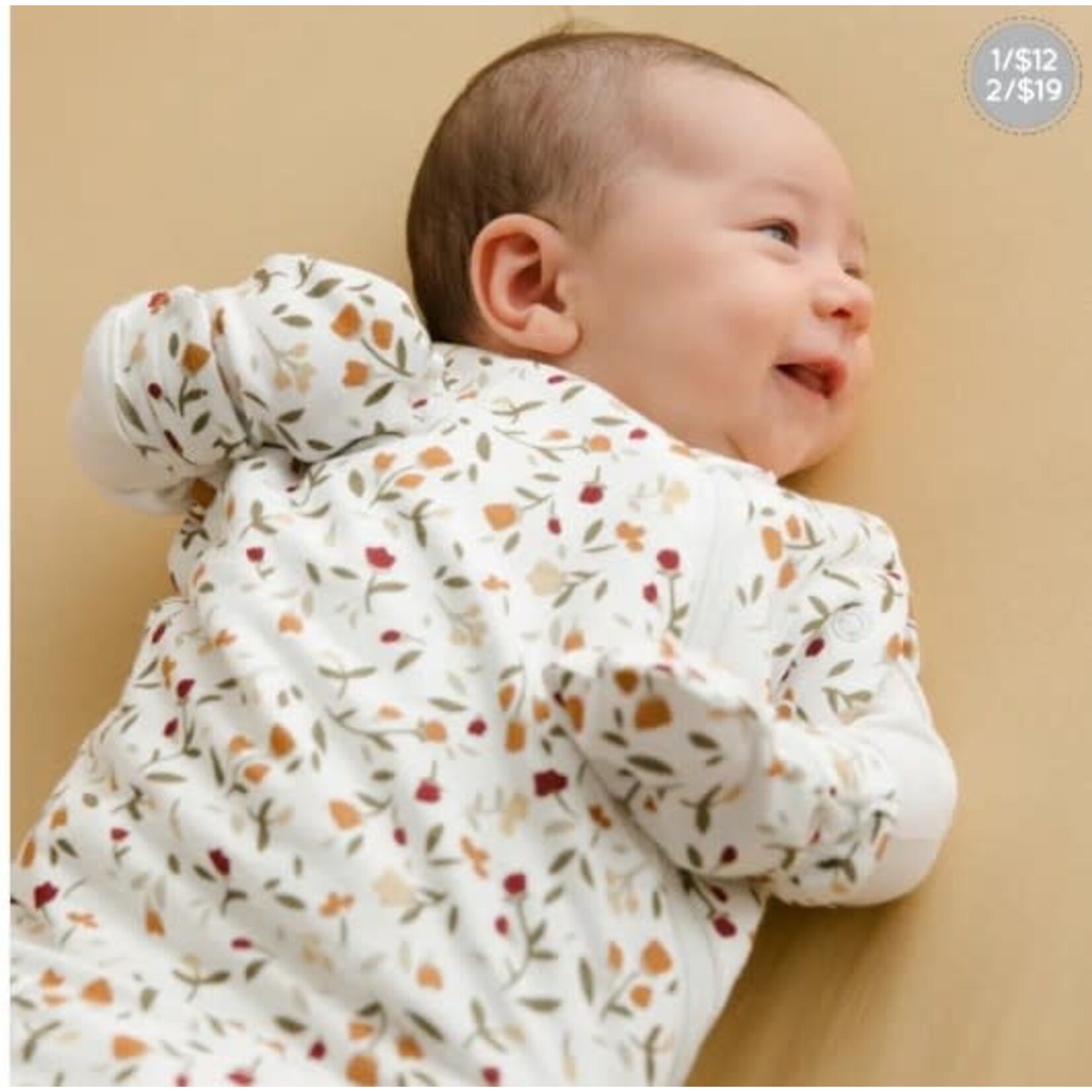 Perlimpinpin PERLIMPINPIN - Mitaines anti-égratignures en bambou - 'Floral'