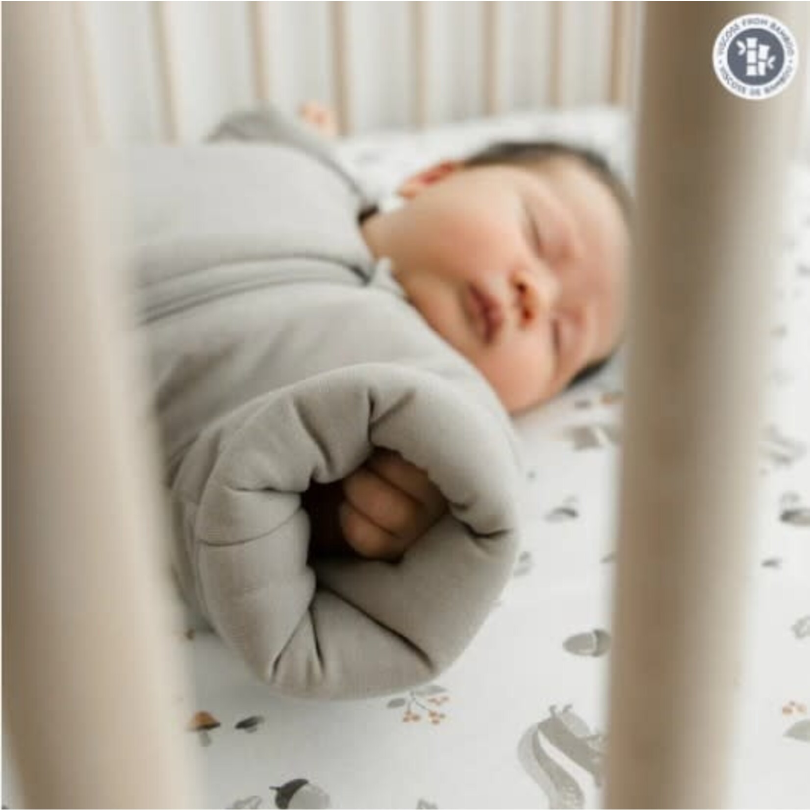 Perlimpinpin PERLIMPINPIN - Drap contour en bambou - 'Écureuil'