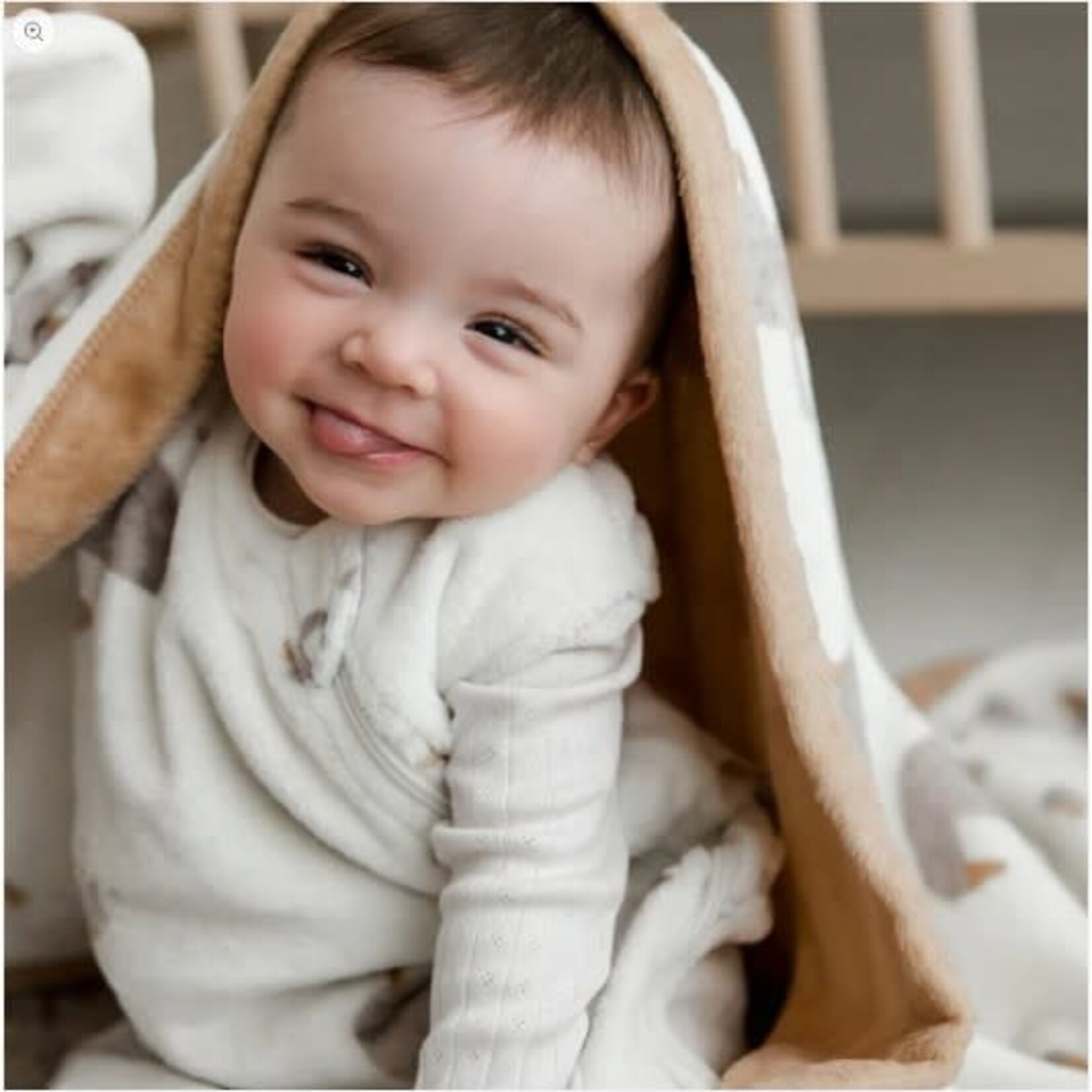 Perlimpinpin PERLIMPINPIN - Couverture peluche - Ma doudou qui me suit partout - 'Oies'