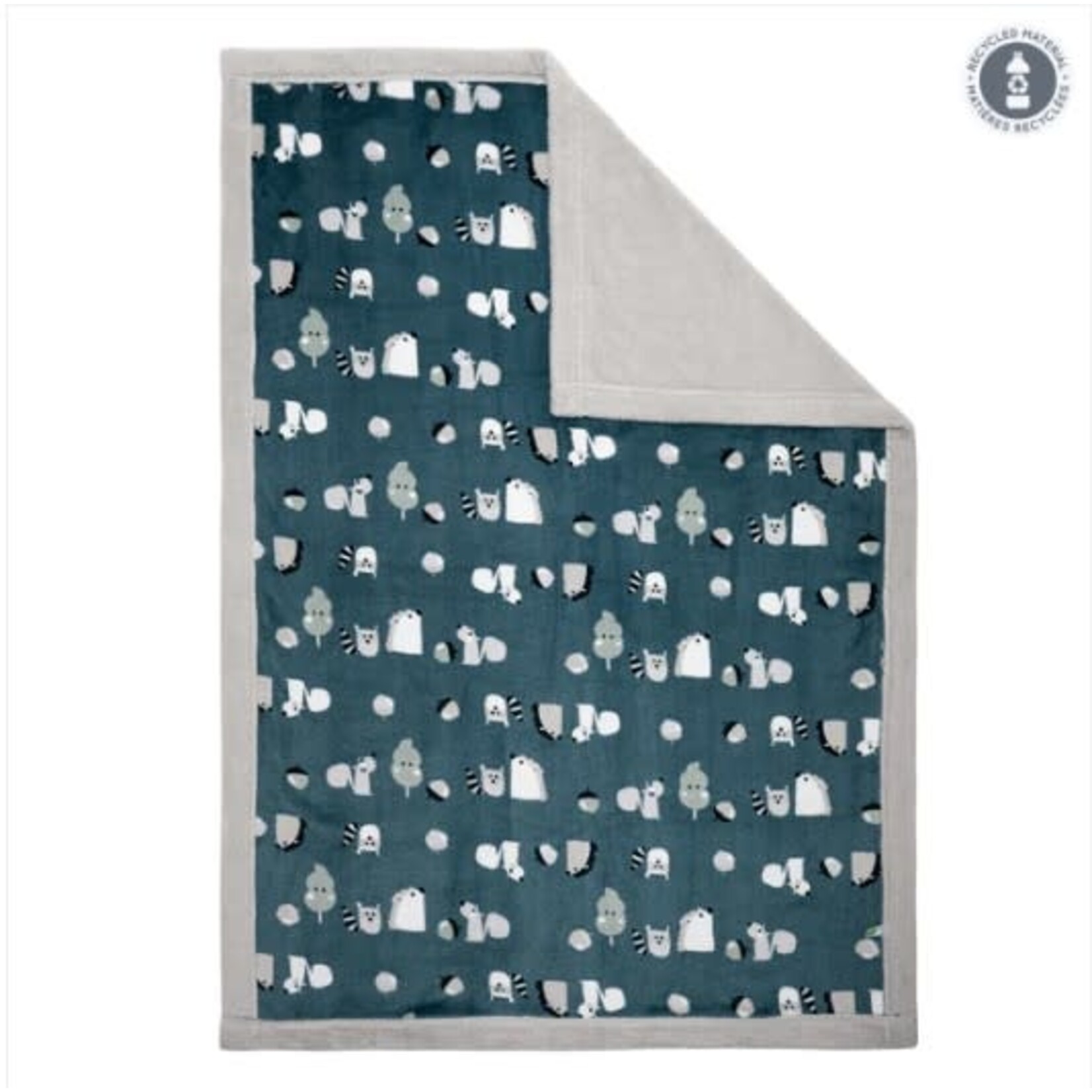 Perlimpinpin PERLIMPINPIN - Couverture peluche - Ma doudou qui fait coucou - 'Animaux'