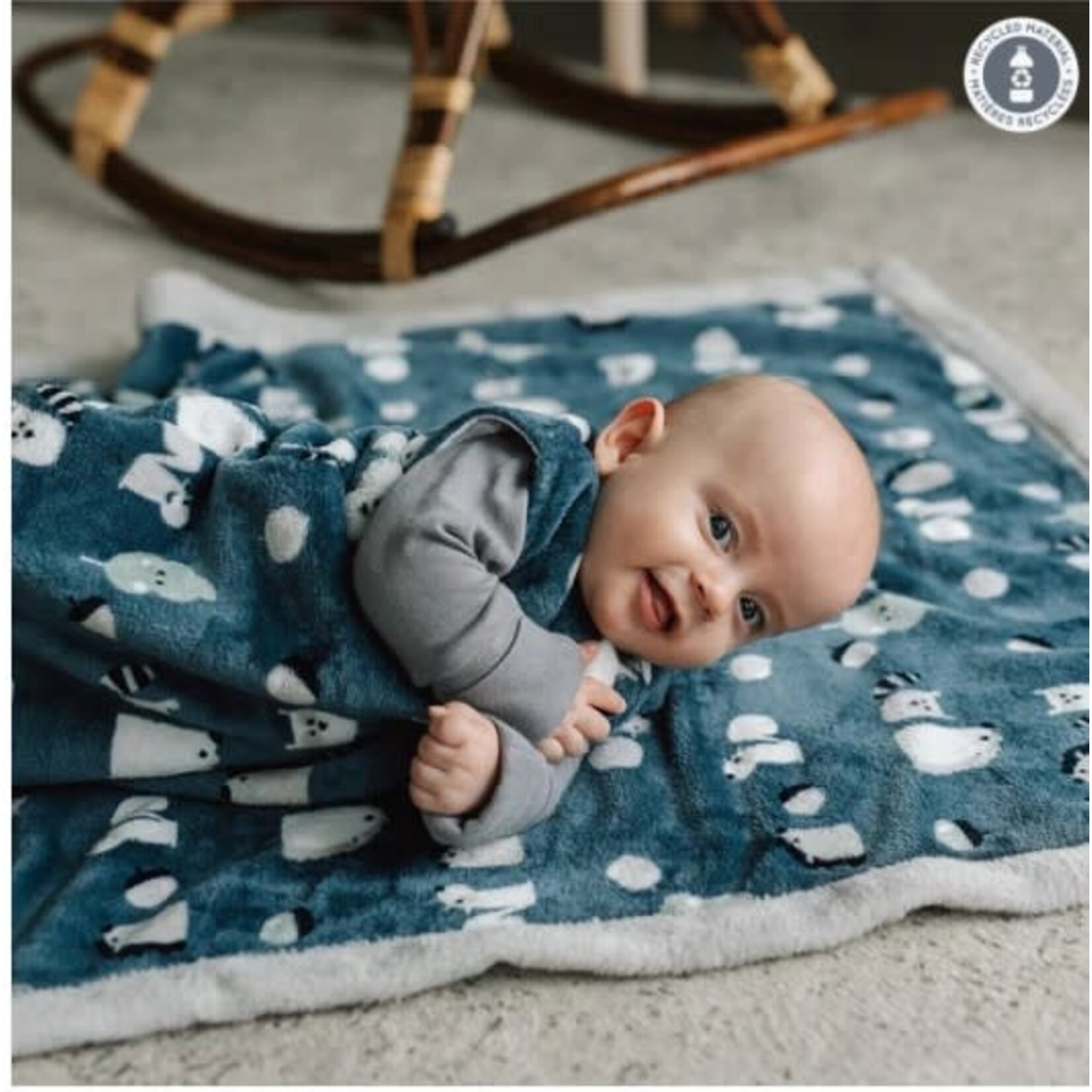 Perlimpinpin PERLIMPINPIN - Plush blanket - My cuddly toy that says cuckoo - 'Animals'