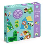 Djeco DJECO - 5 educational games - Ludo/Puzzle/Domino/Memo/Lotto -  Farm