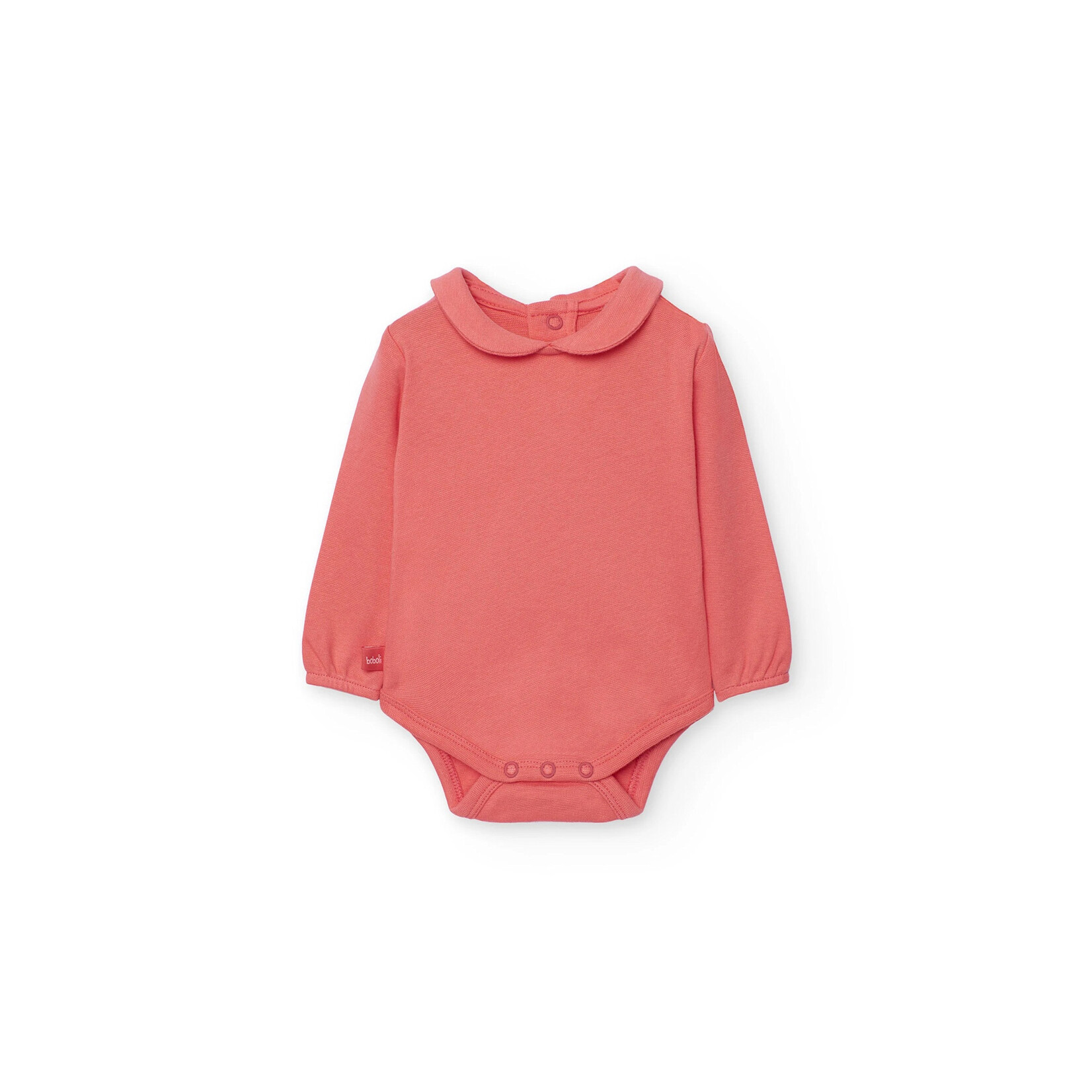 Boboli BOBOLI - Blue denim overalls and salmon pink long-sleeved sweater set