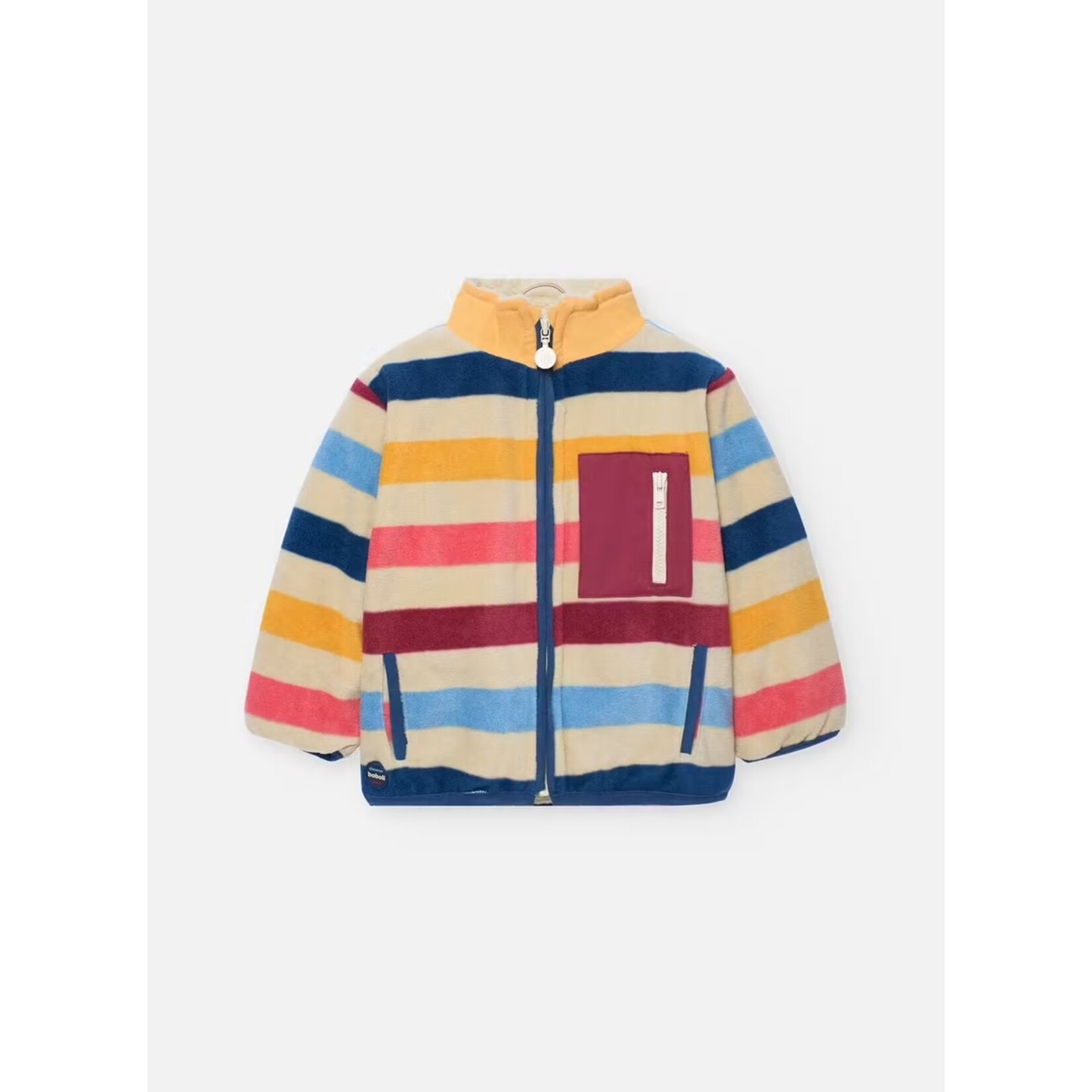 Boboli BOBOLI - Colorful striped fleece jacket