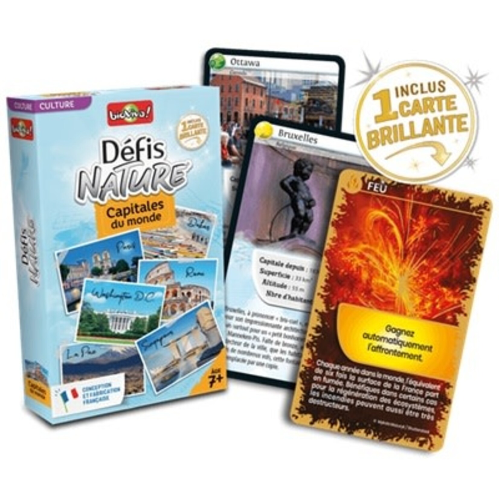 Djeco DJECO - Card game 'Nature Challenge - Capitals of the World'- In French