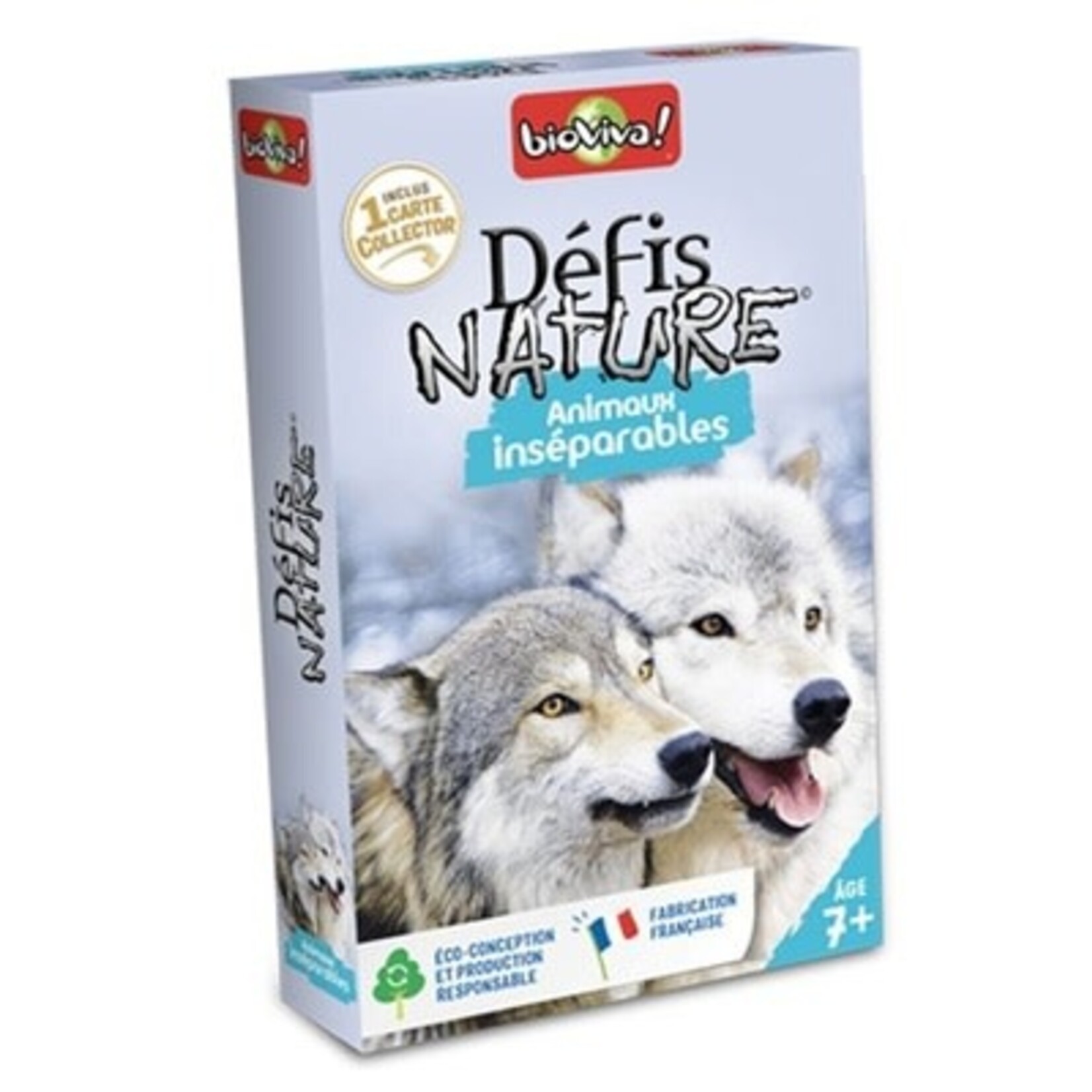 BioViva BIOVIVA- Jeu de cartes 'Défi-Nature - Animaux inséparables'