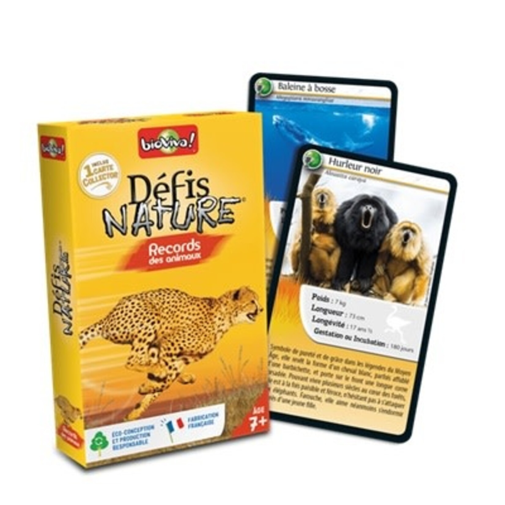 BioViva BIOVIVA- Jeu de cartes 'Défi-Nature - Records des animaux'